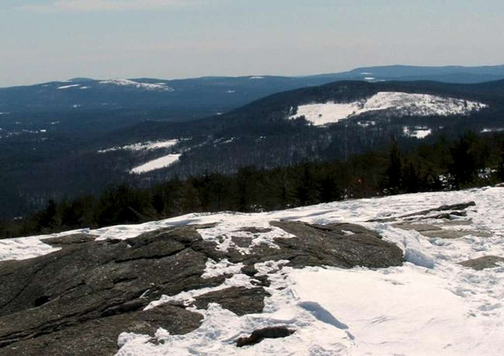 VIew south from the summit of...