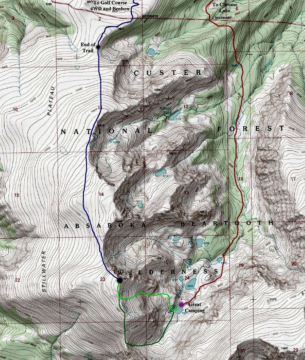 Stillwater Plateau HP Map