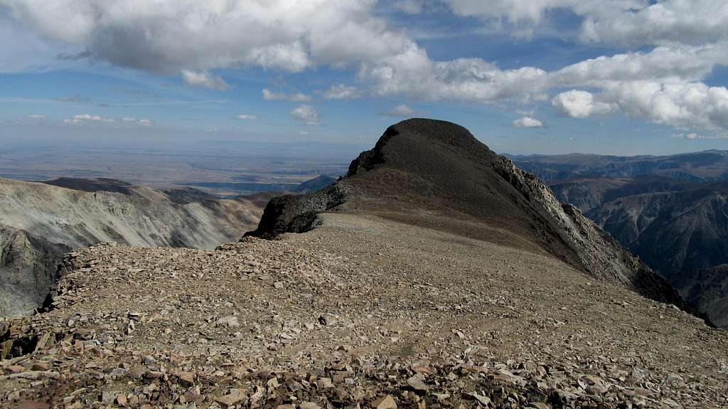 Pyramid Mountain from Point 12,022 to the west