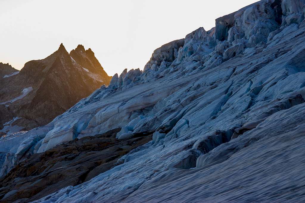 Sunset on the Eldorado Glacier