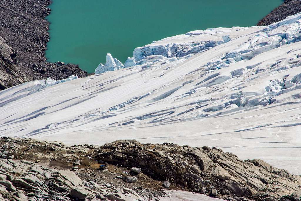High Camp, Eldorado Glacier and Moraine Lake