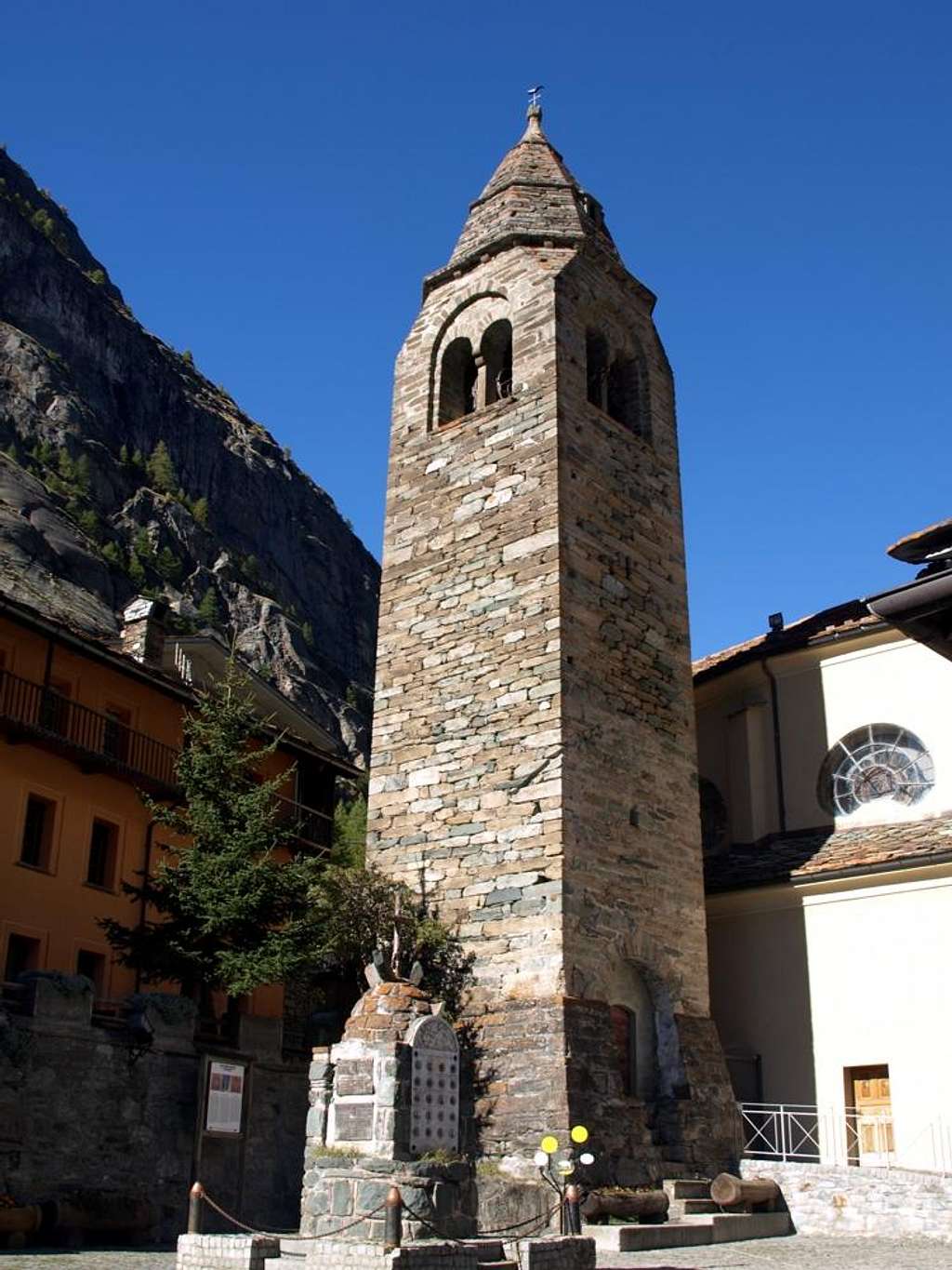 Valgrisenche Church and XIV° Century Steeple 2015