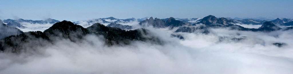 Alpine Lakes Peaks in the Clouds