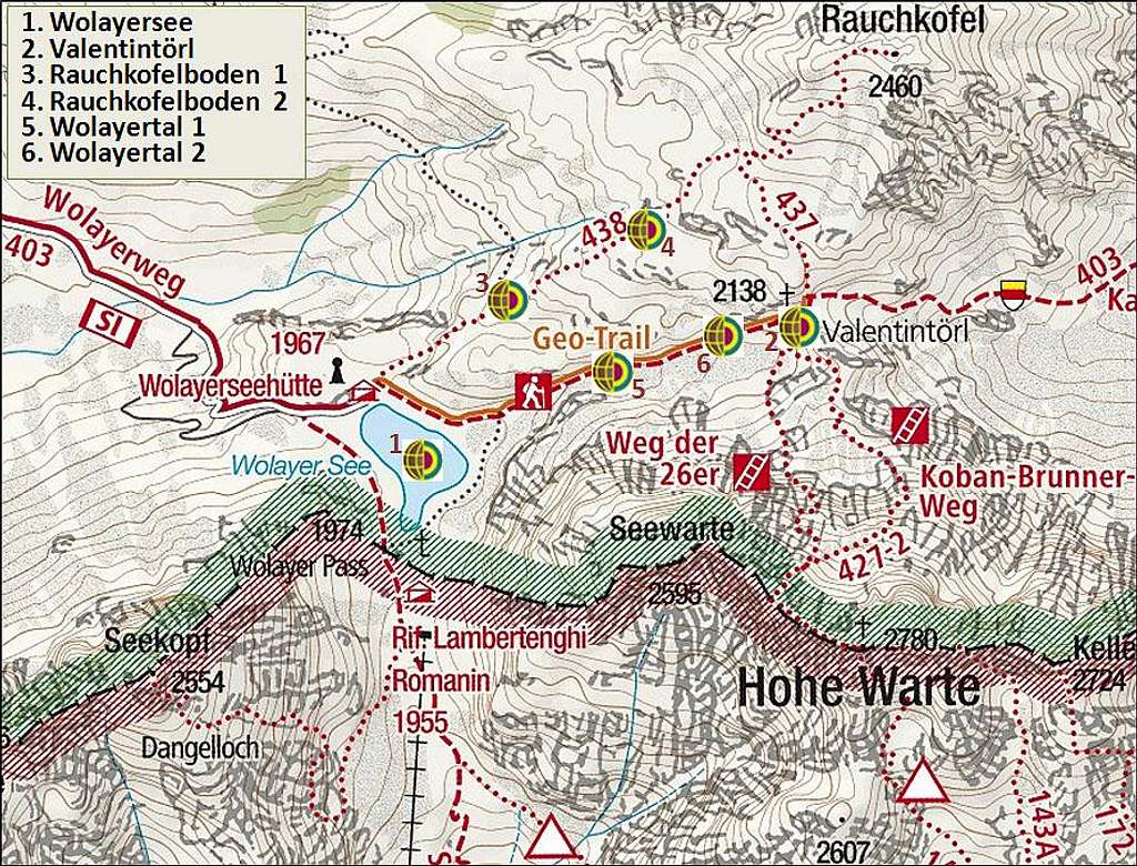 Wolayer See map