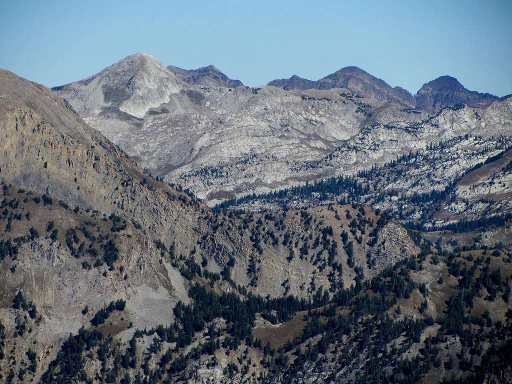 Peaks from North Timp NE ridge
