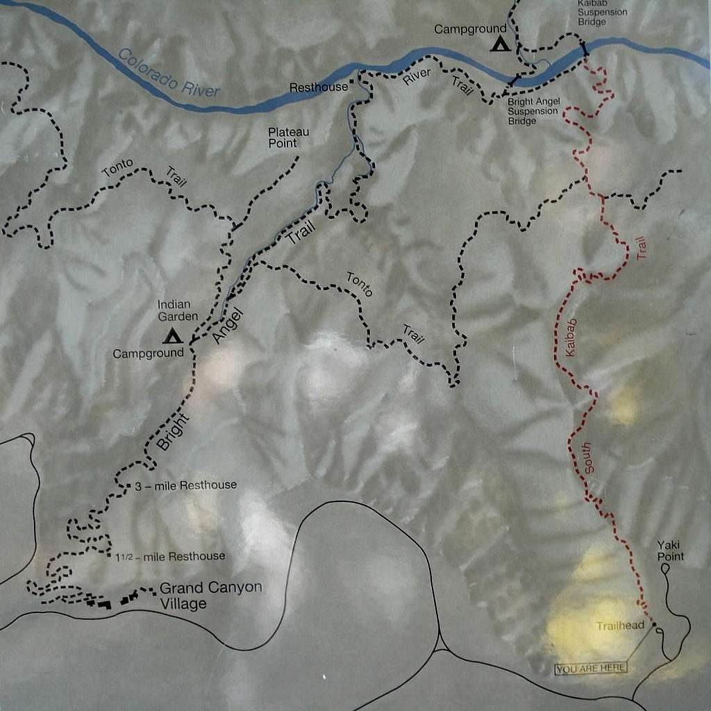 South Kaibab Map