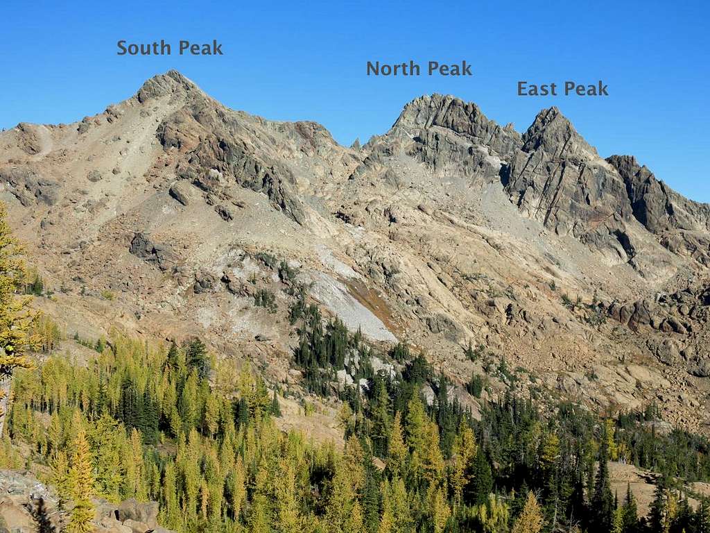 Ingalls Peak from Ingalls Pass