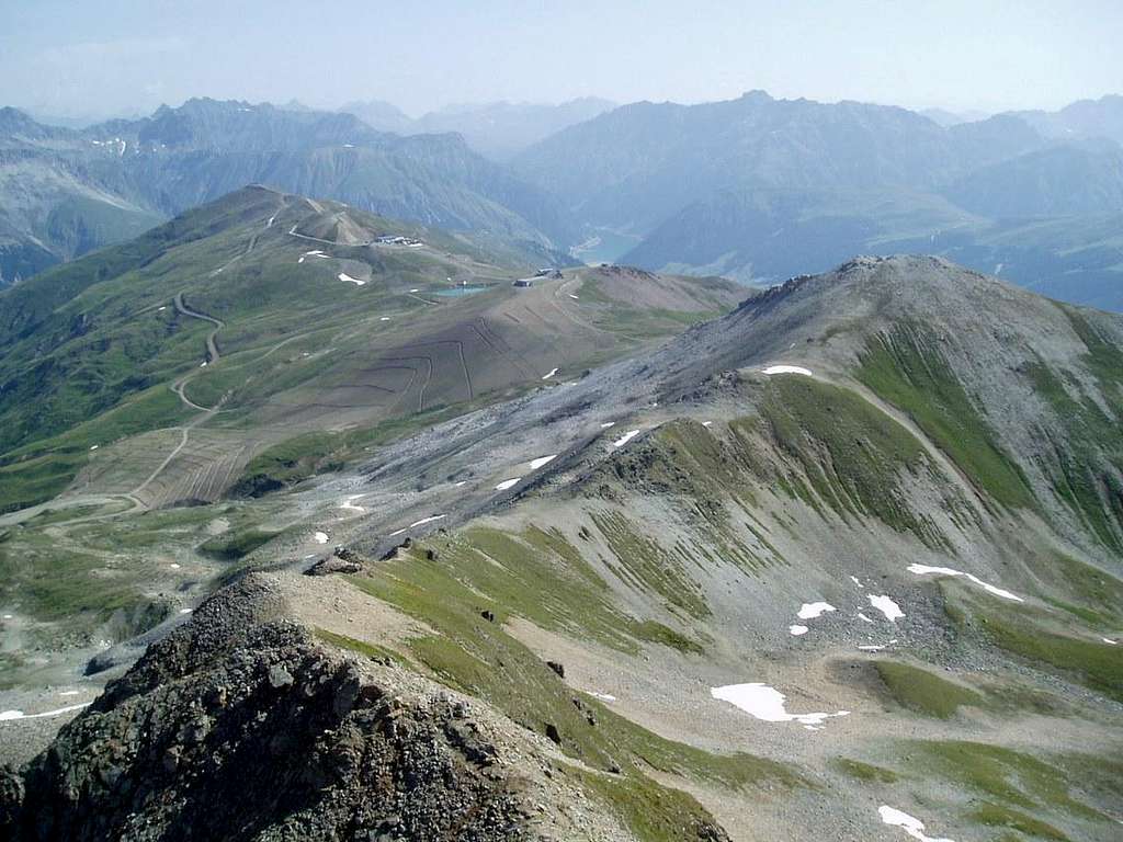 View from the summit of Piz di Ges