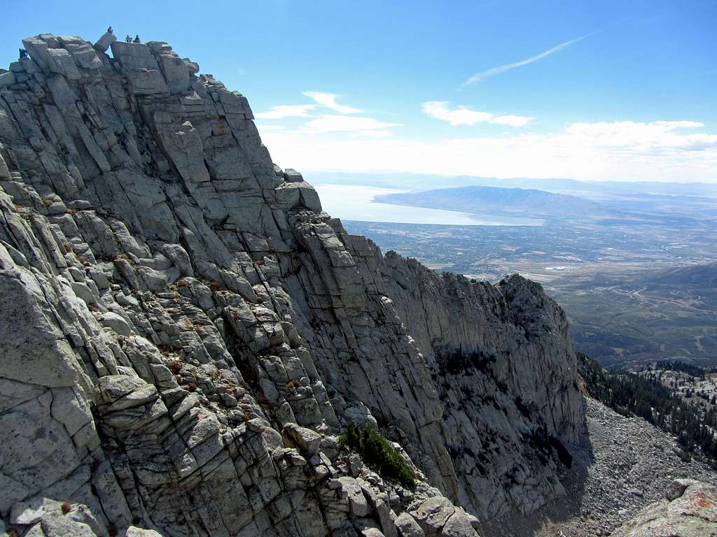 Lone Peak over Utah Lake