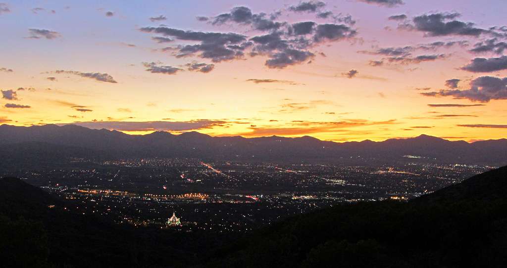 Salt Lake Valley sunset