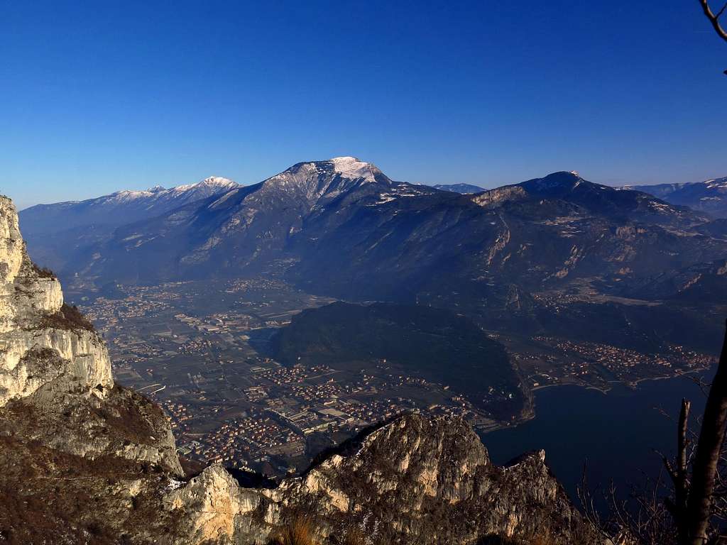 Monte Stivo and Lago di Garda seen from Cima Rocca
