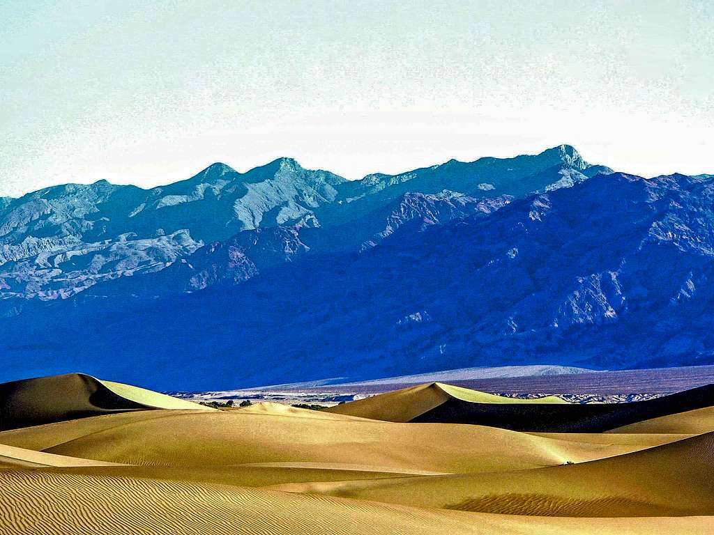 Grapevine Mountains from Mesquite Dunes