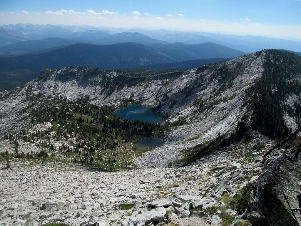 sublime shimmering unnamed lake below Grave