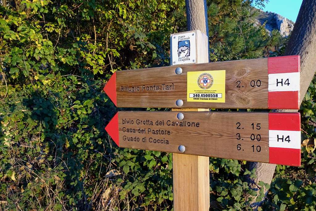 Signposting - hiking trail H4