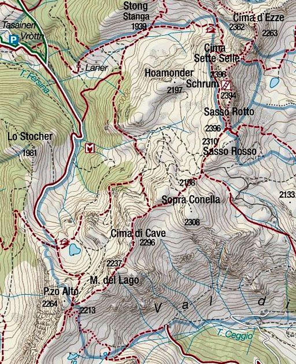 Monte del Lago map