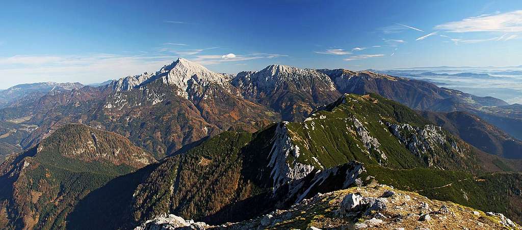 Kocna and Grintovec from Storzic