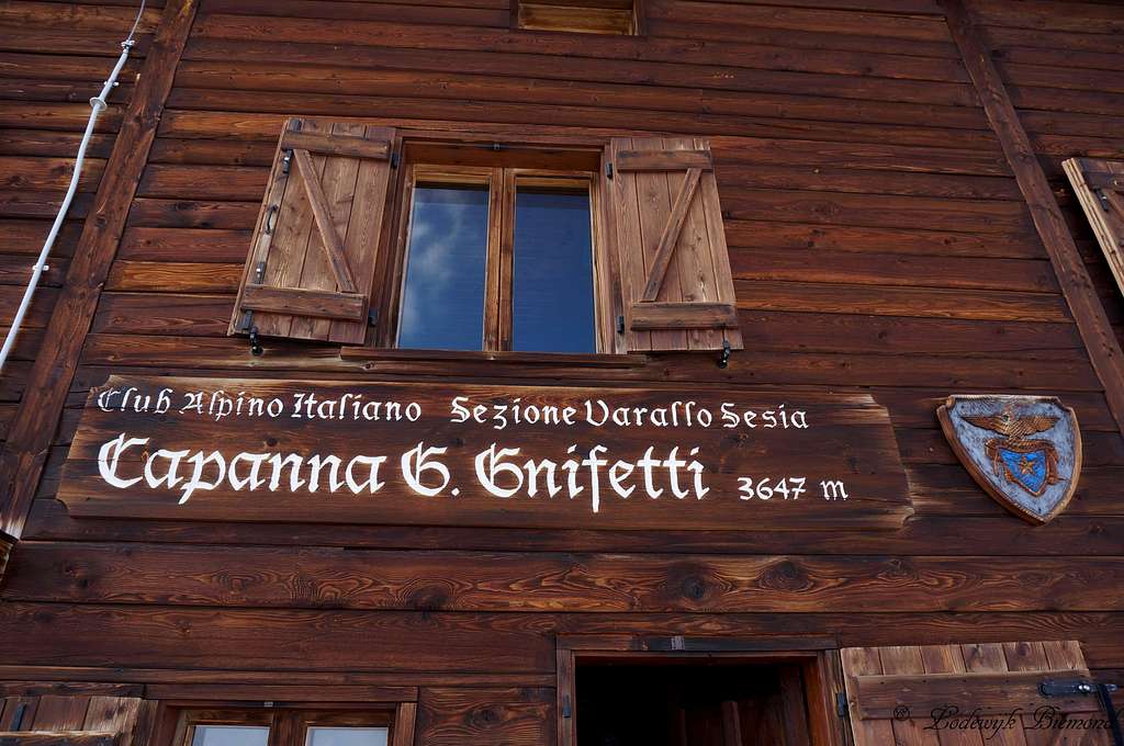 Gnifetti Hut (11965 ft / 3647 m)