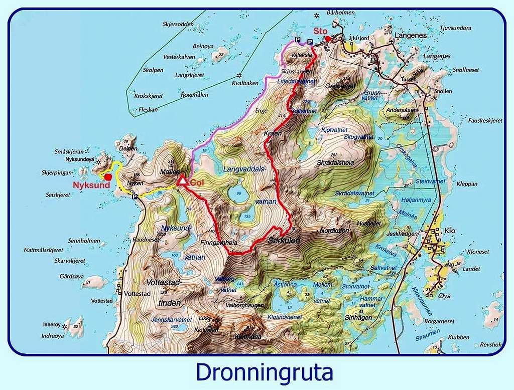 Dronningruta map