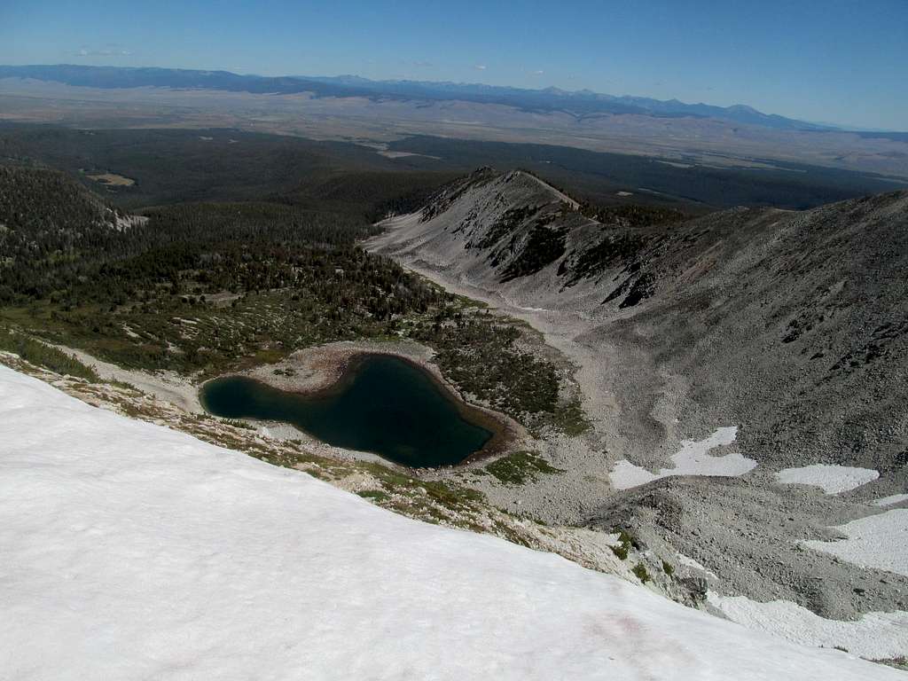 Heart Lake on descent