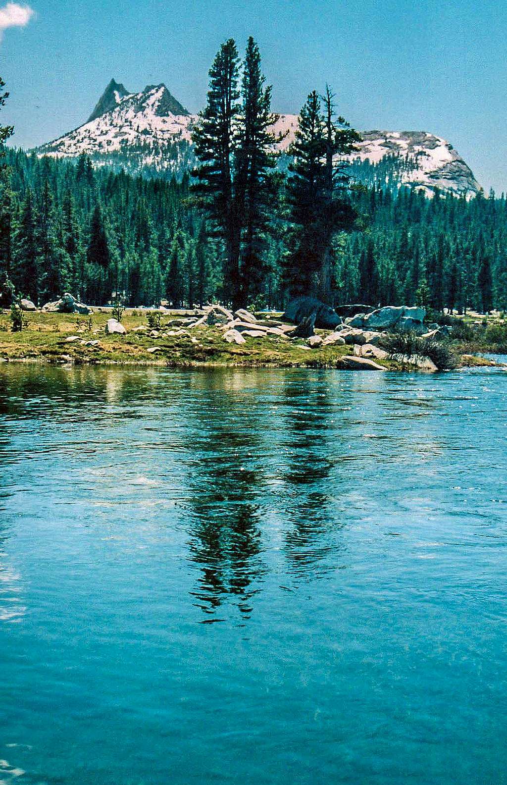 Cathedral Peak from the Tuolumne River