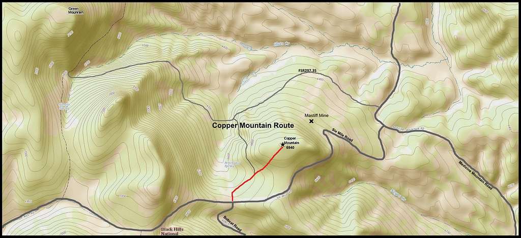Copper Mountain Route Map