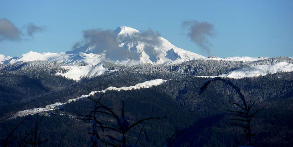 Closeup of Mount Baker