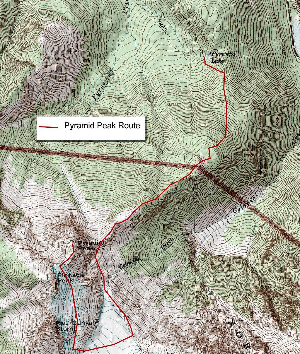 Pyramid Peak Route