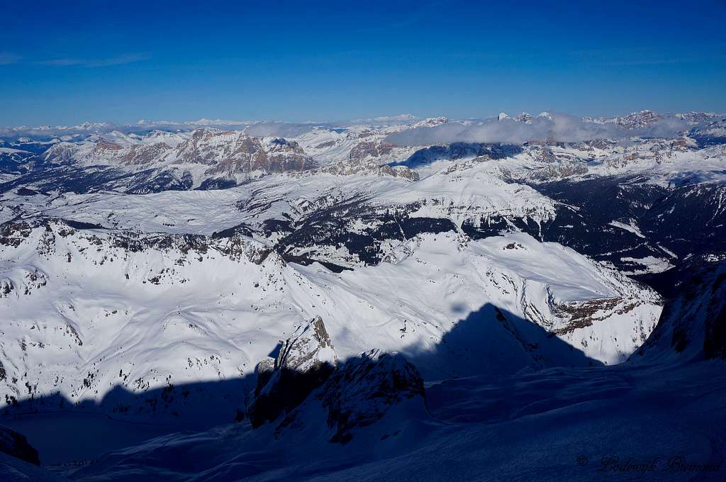 Fanes & Cortina Dolomites from Marmolada