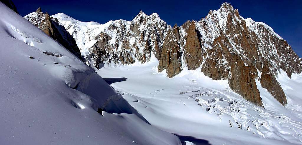 Monte Bianco, Mont Maudit and Mont Blanc du Tacul