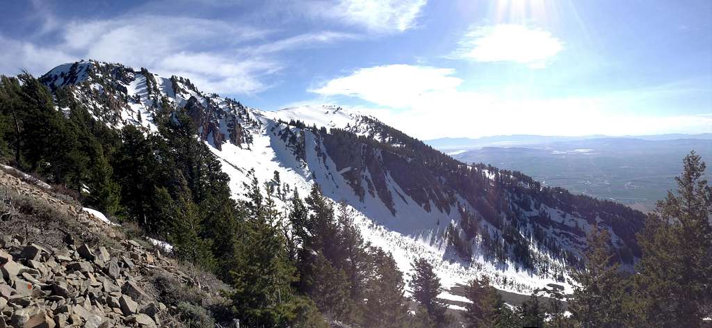 Wellsville Cone from southern ridge