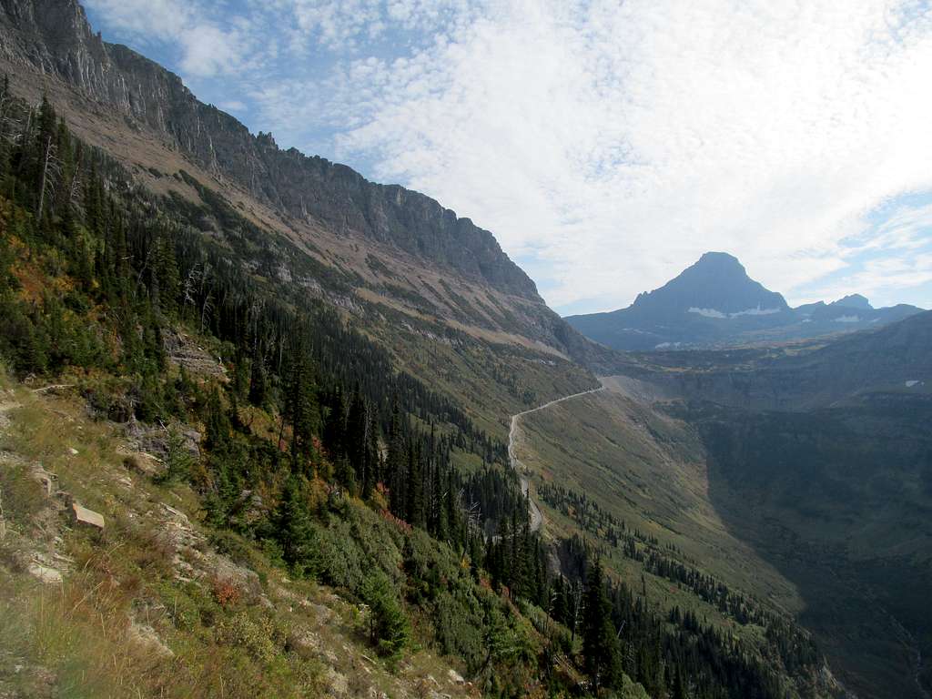 two paths converge on Logan Pass