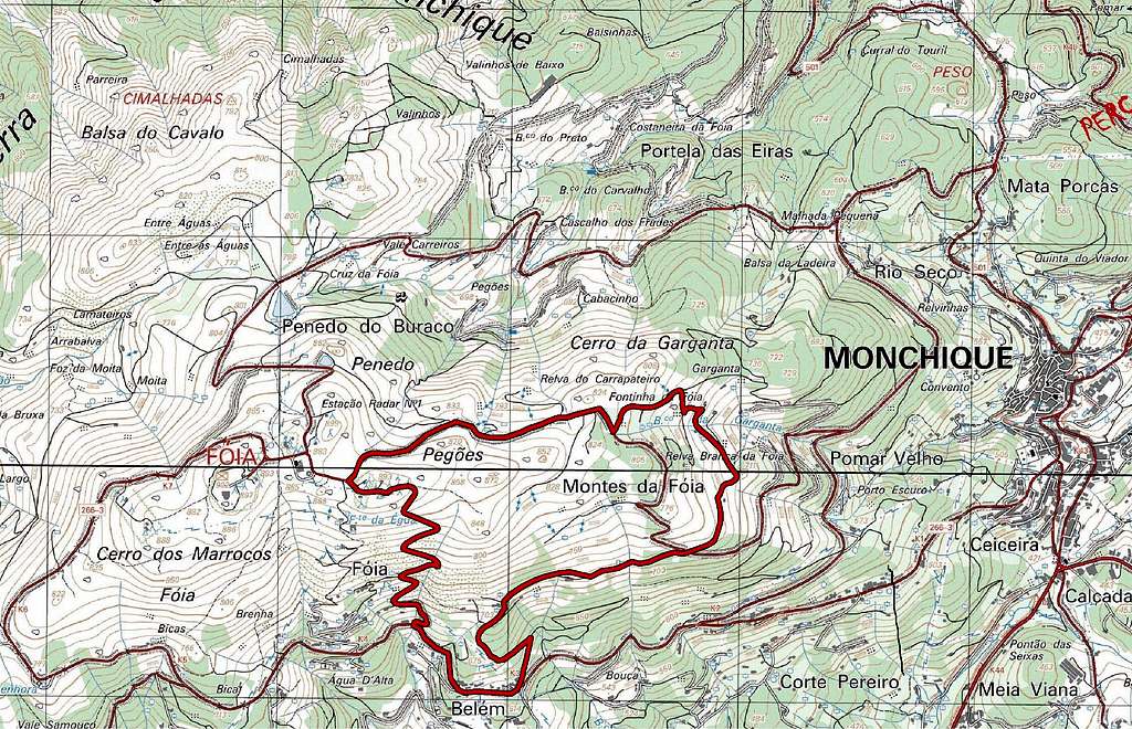 Foia Trail map