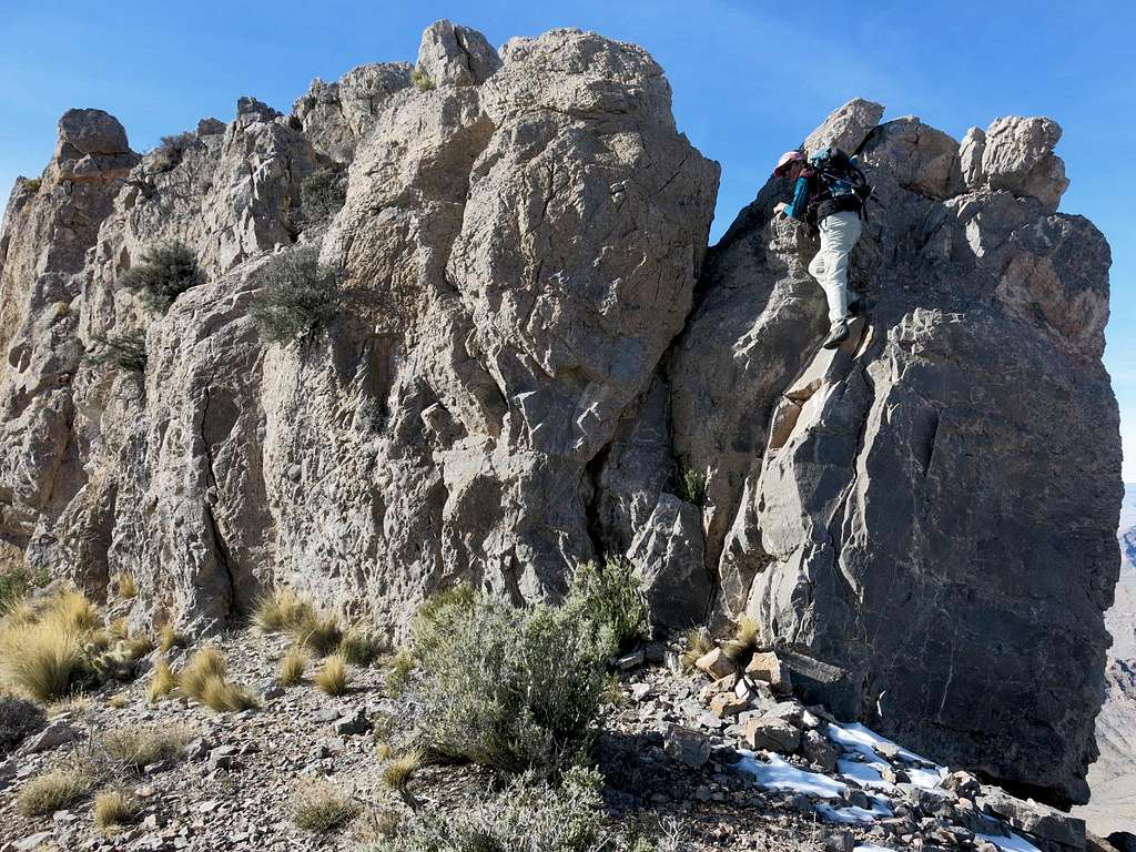 To get on the ridge