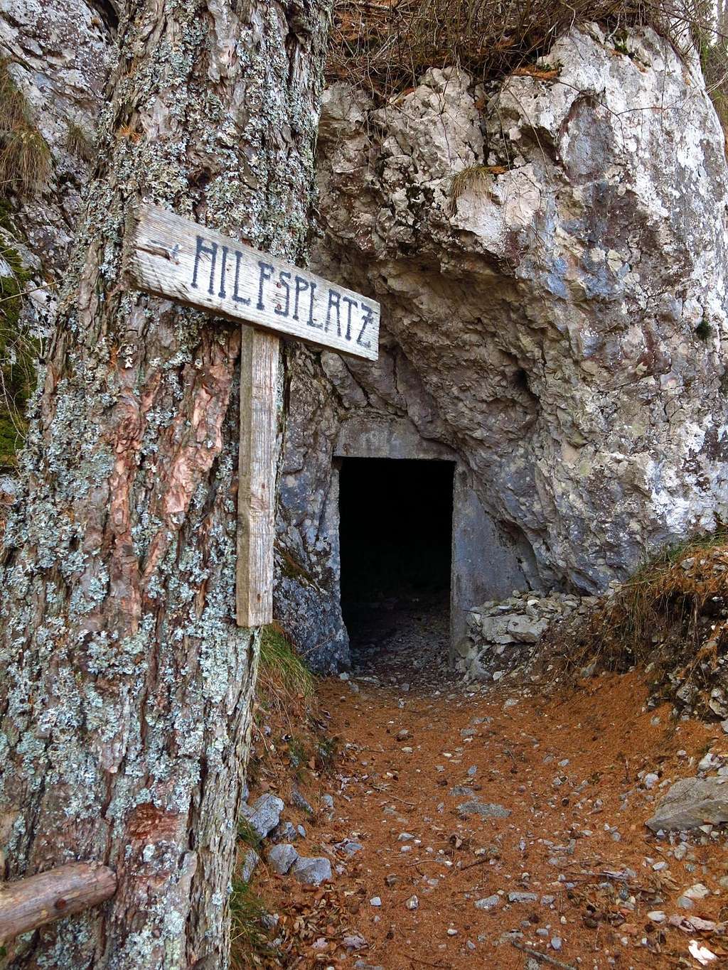 WWI Austrian cave, Cima d'Oro