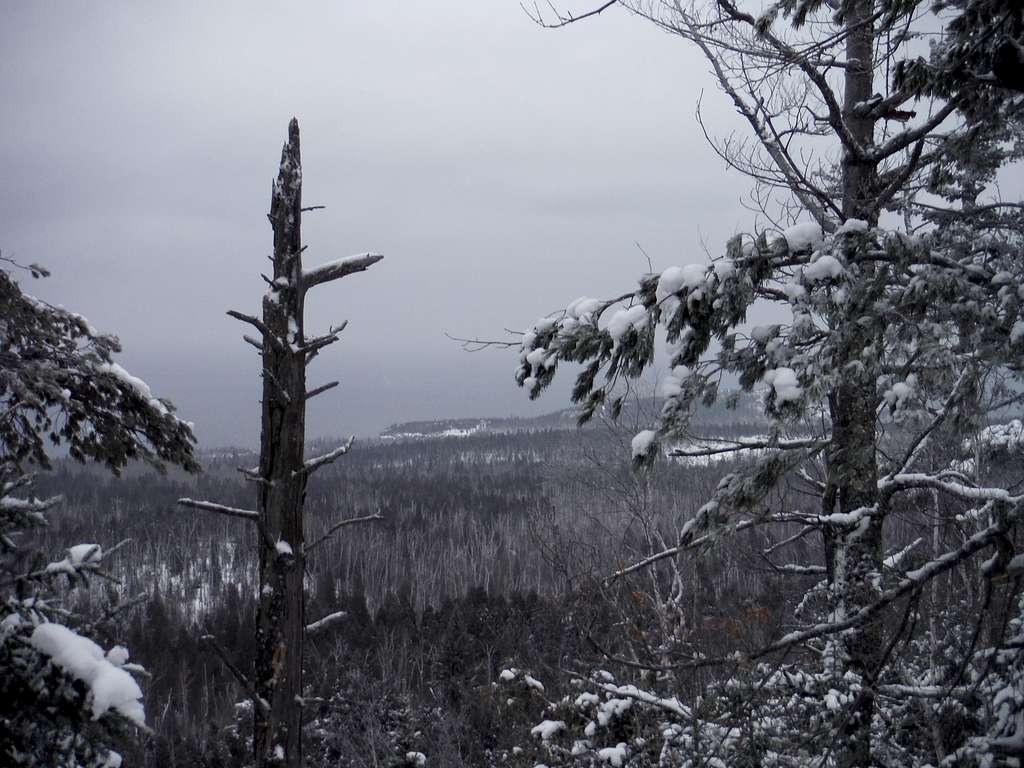 Lake Superior on a Snowy Day - Superior Hiking Trail