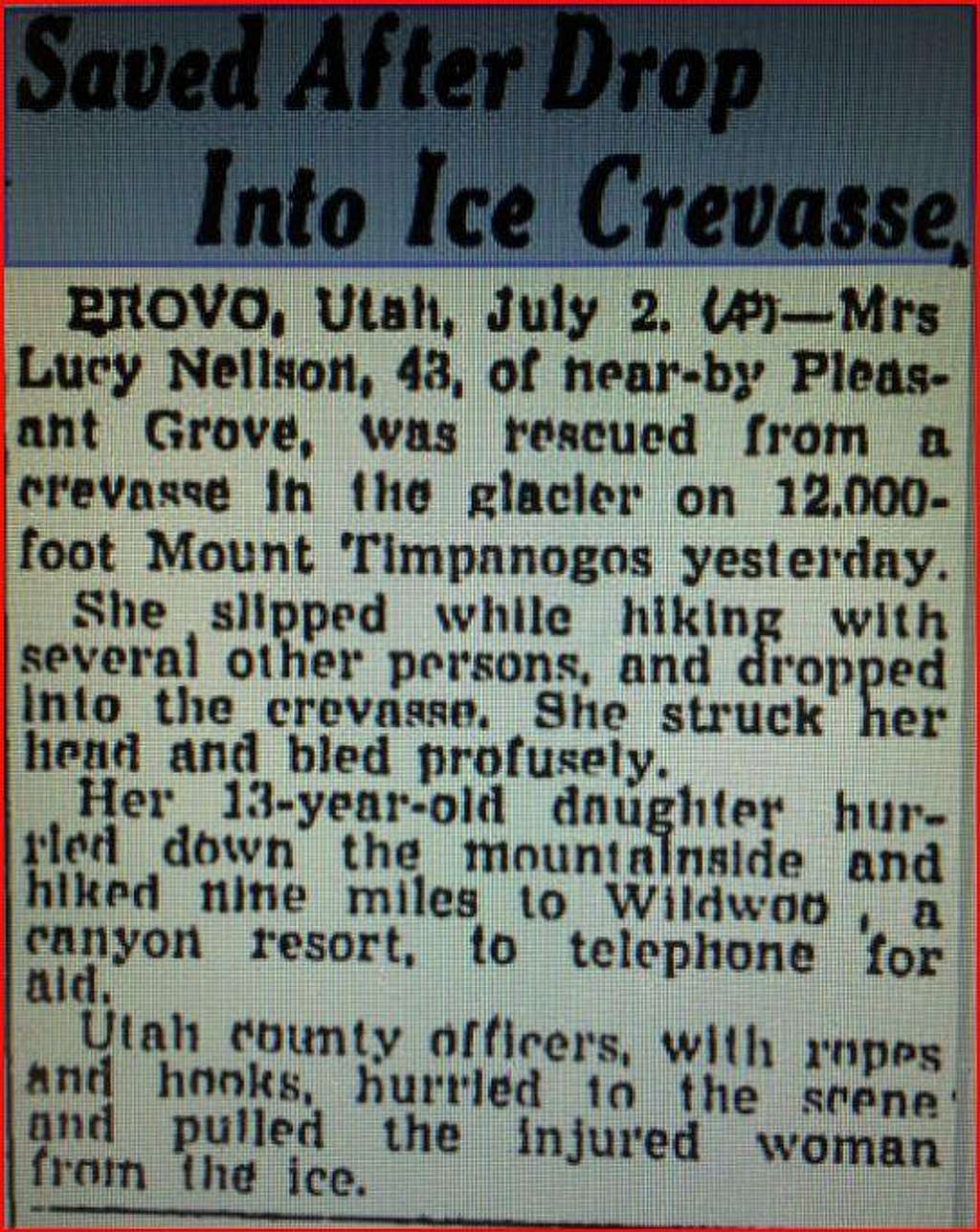 1942 Crevasse Article