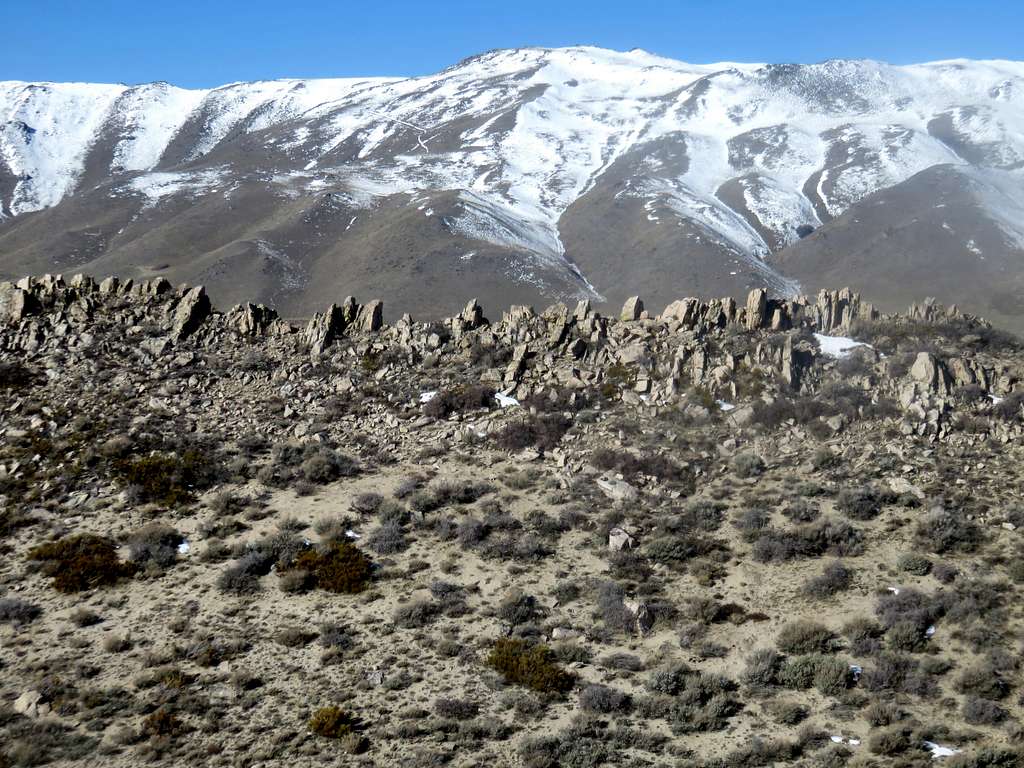High ridge of the Petersen Range from Peak 2014
