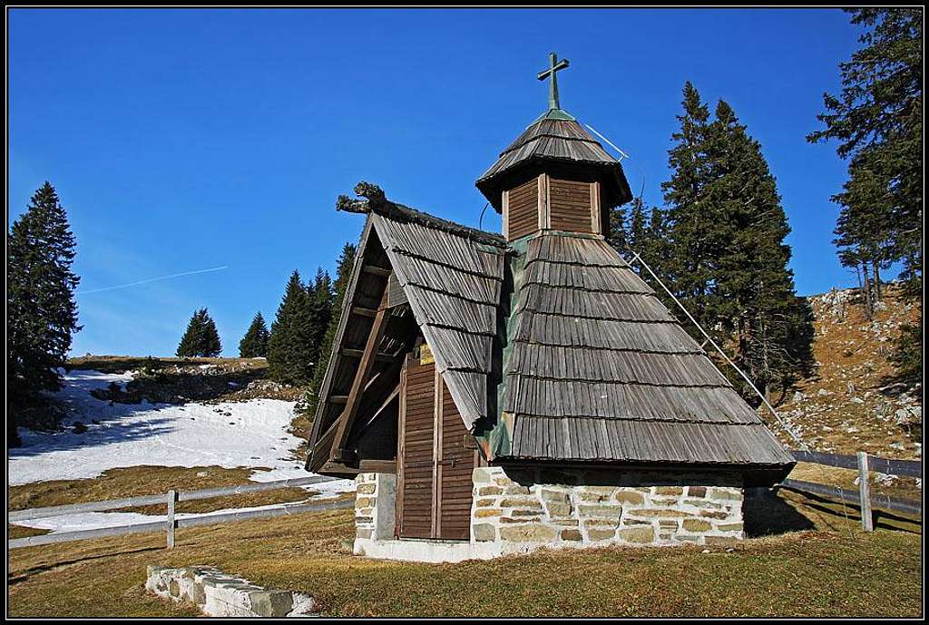 The chapel on Menina planina