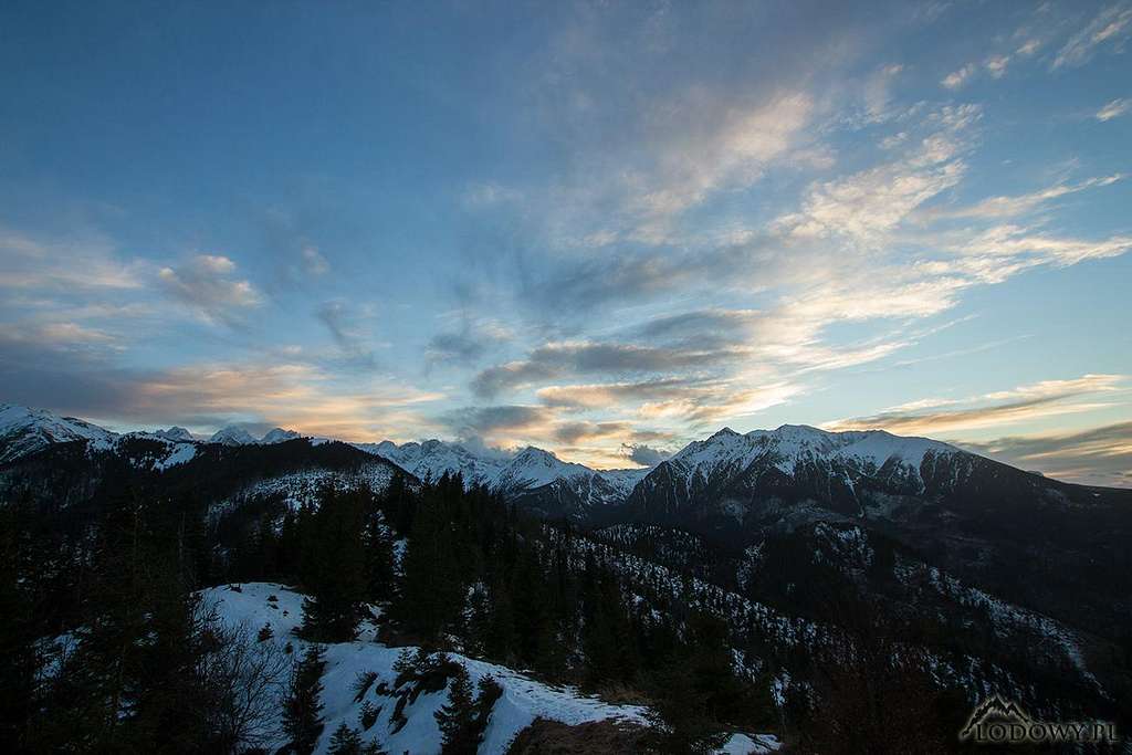 Today's windy evening on Mt.Skalka