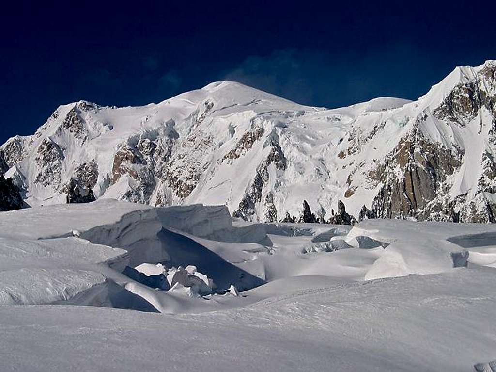 Mont Blanc from Glacier du Géant