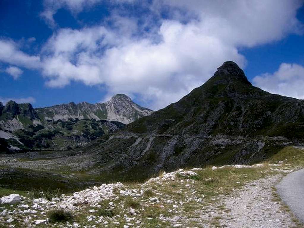 Stožina 1905 m (in front) and...