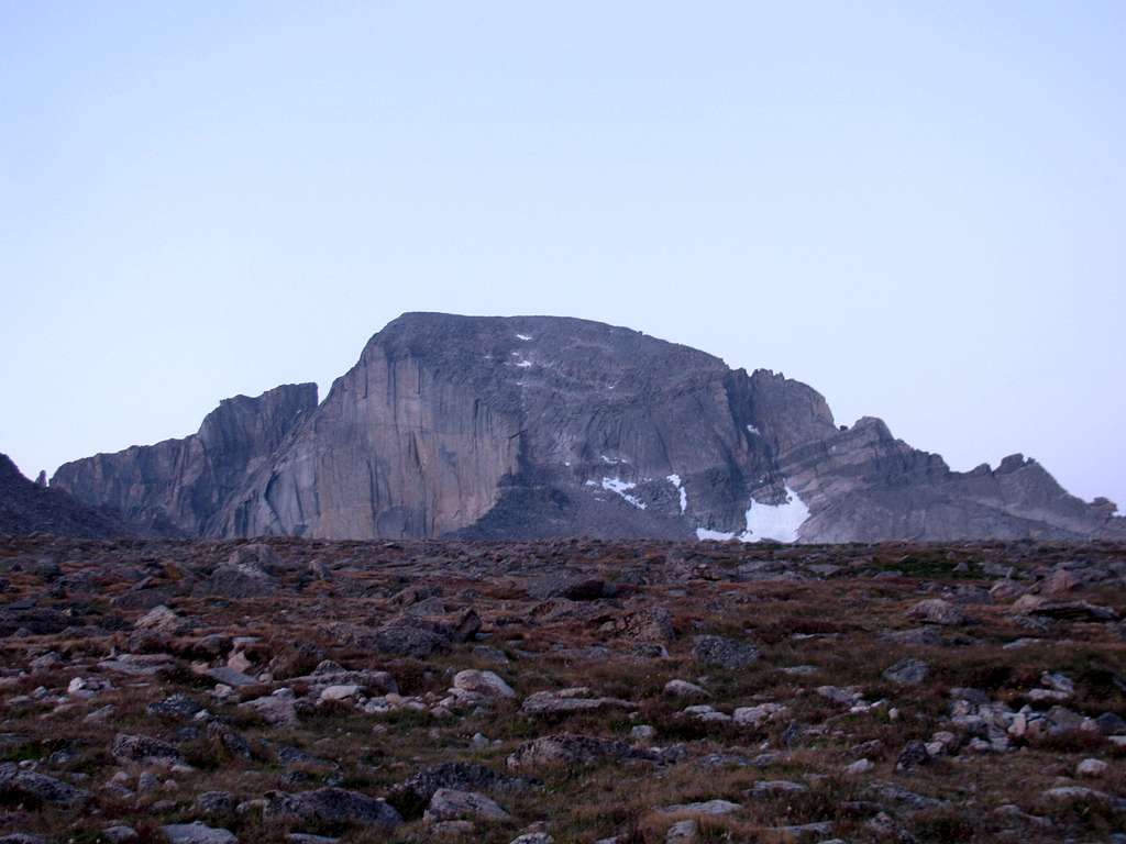East Face of Longs Peak at First Light