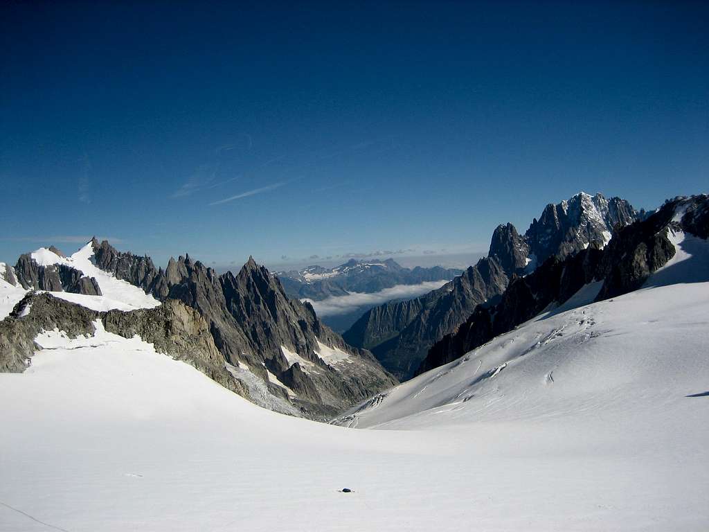 Aiguille Verte from Glacier du Géant