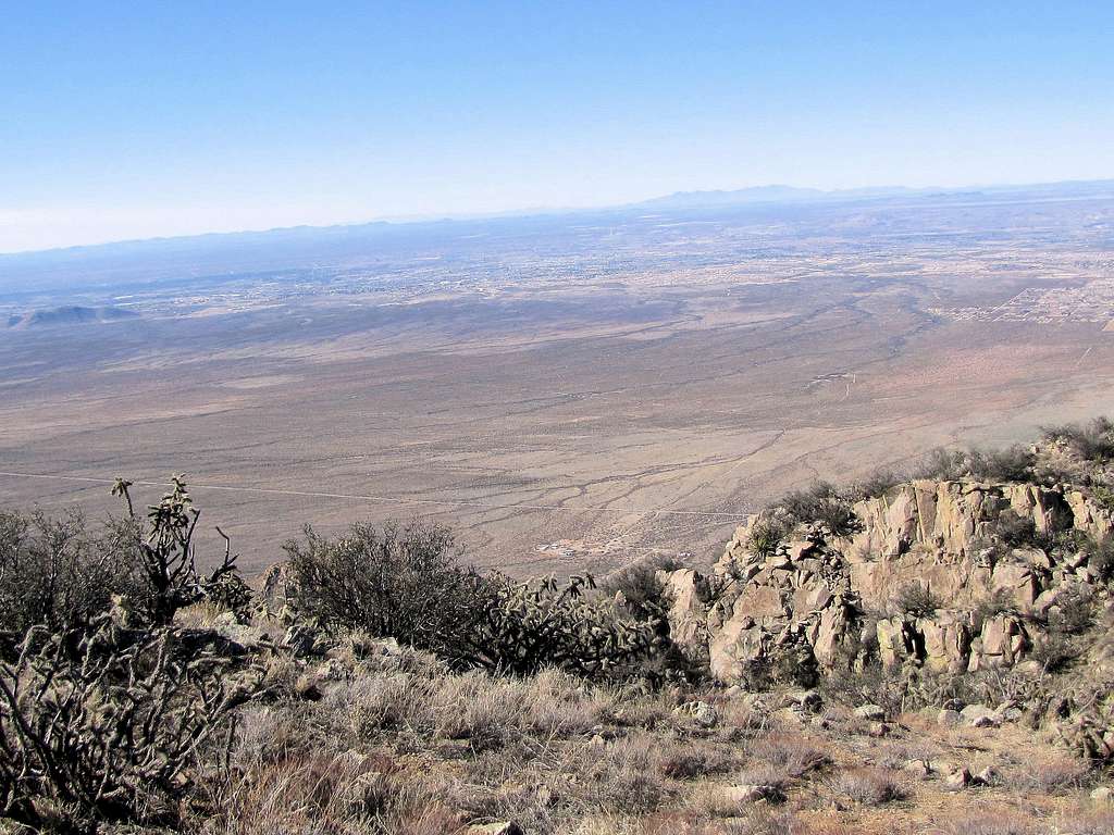 Looking SW at Las Cruces