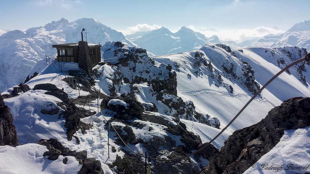 Hochlicht Summit Ridge with the old ski facility