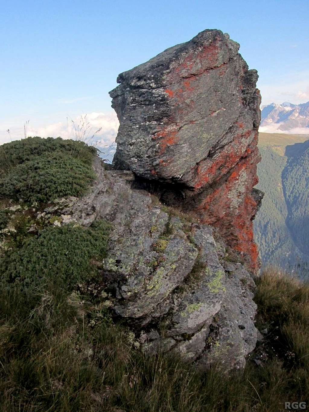 Rock formation on the Tellakopf E ridge