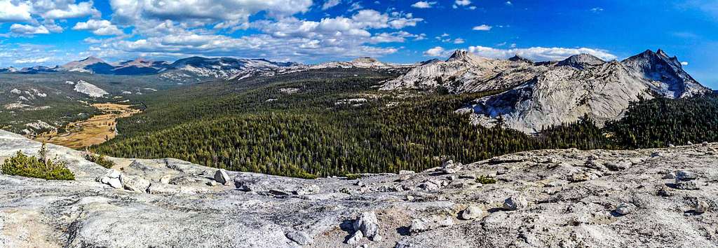 Tuolumne Meadows from Fairview Dome