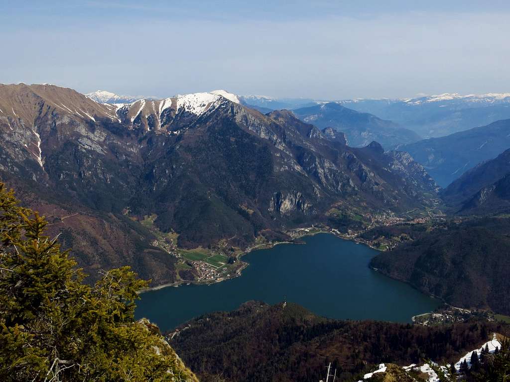 Lago di Ledro from the summit of Monte Corno