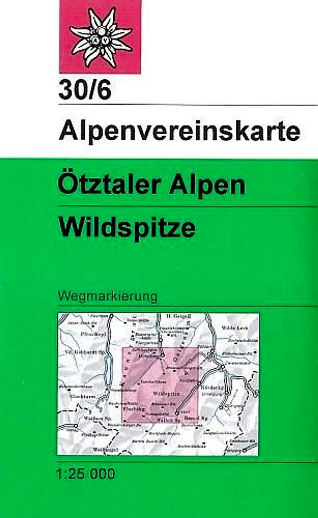 Alpenvereinskarte 30/6 Otztaler Alpen: Wildspitze