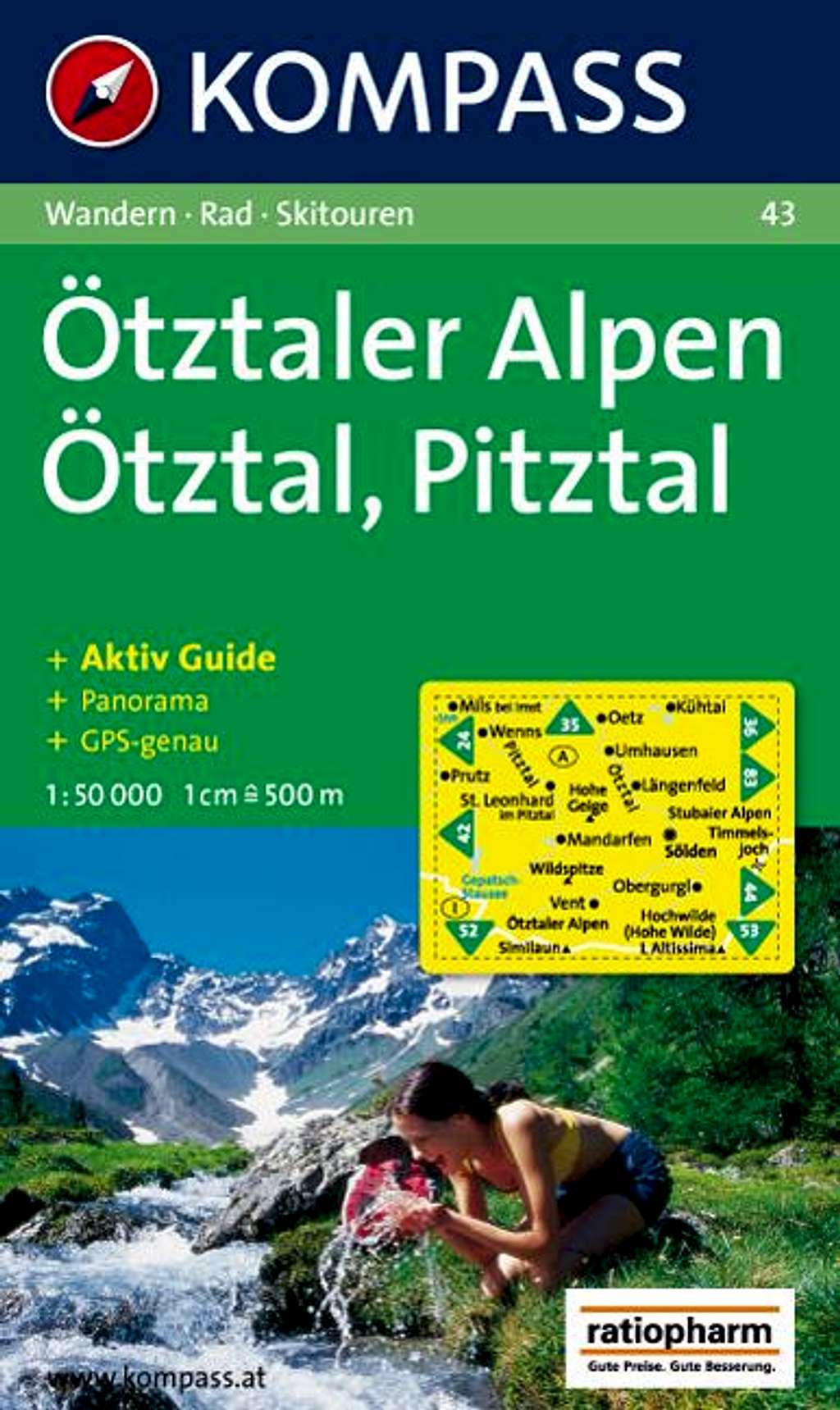 Kompass Map no. 43 Otztaler Alpen